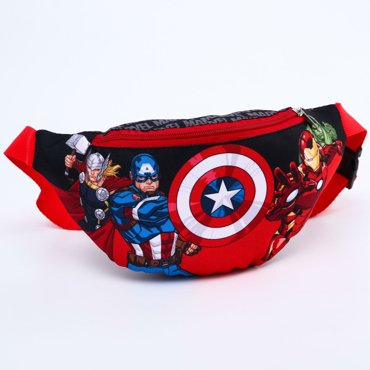 Сумка поясная детская для мальчика 25х6х13 см мстители MARVEL 620₽