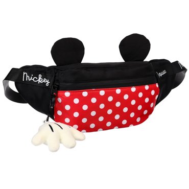 Сумка поясная детская с ушками 25х6х13 см минни маус Disney 400₽