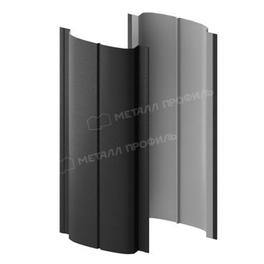 Штакетник металлический МЕТАЛЛ ПРОФИЛЬ ELLIPSE-T 19х126 VALORI-20-DarkGrey-05 182₽