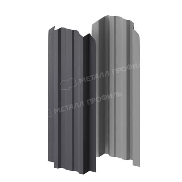 Штакетник металлический МЕТАЛЛ ПРОФИЛЬ LАNE-O 165х99 VALORI-20-Grey-05 124₽