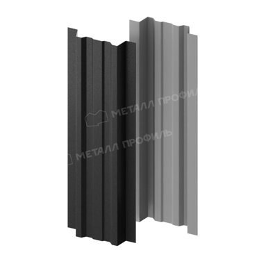 Штакетник металлический МЕТАЛЛ ПРОФИЛЬ LАNE-T 165х99 VALORI-20-DarkGrey-05 124₽