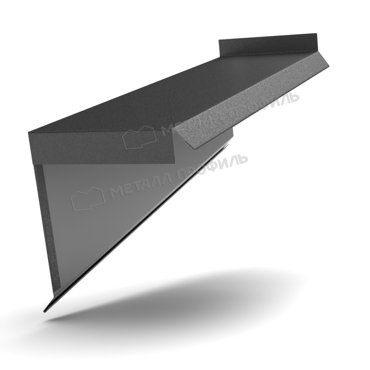 Планка сегментная торцевая левая 400 мм VALORI-20-DarkGrey-05 880₽