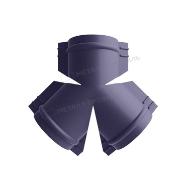 Y-образный тройник для круглого конька R110 PURMAN-20-Galmei-05 4715₽