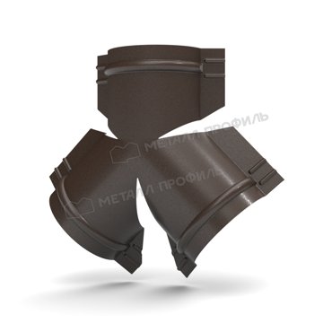 Y-образный тройник для круглого конька R110 VALORI-20-DarkBrown-05 3375₽
