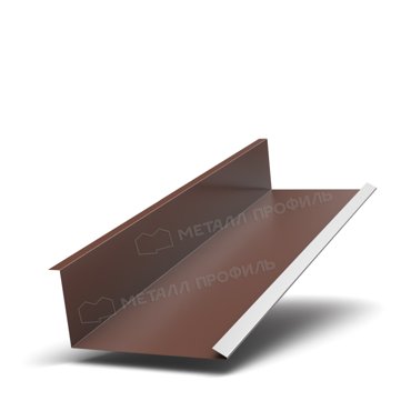 Планка примыкания нижняя 250х122х2000 NormanMP ПЭ-01-8017-05 1670₽