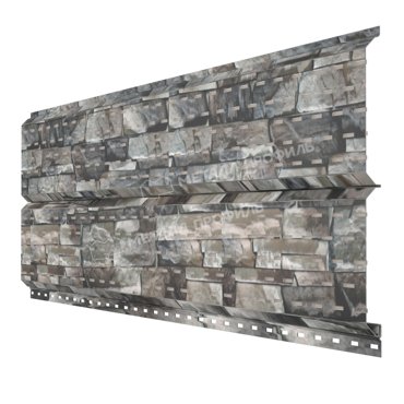 Софит МЕТАЛЛ ПРОФИЛЬ Lбрус-15х240 ECOSTEEL-01-Белый Камень ПР-05 1560₽