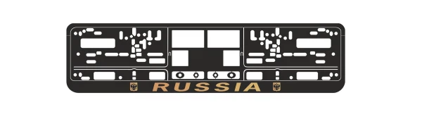 рамка номерного знака avs russia золото rn-09 a78112s 196₽