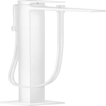 Внешняя часть смесителя для ванны hansgrohe Metropol напольного монтажа 32532700 матовый белый 341600₽