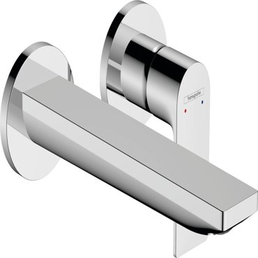 Внешняя часть смесителя для раковины hansgrohe Rebris E скрытого монтажа настенный с изливом 195 см 72568000 хром 20200₽