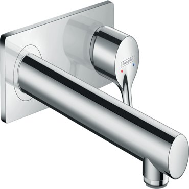Внешняя часть смесителя для раковины hansgrohe Talis S скрытого монтажа настенный с изливом 225 мм 72111000 хром 30500₽