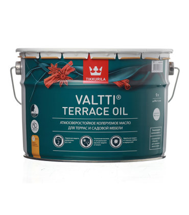 Масло Tikkurila Valtti Terrace Oil для террас основа EC 9 л 9573₽