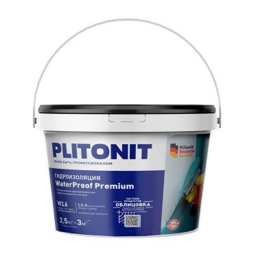 Гидроизоляция полимерная Plitonit WaterProof Premium 25 кг 2324₽