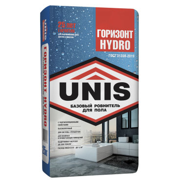 Ровнитель стяжка пола первичный Unis Горизонт Hydro 25 кг 486₽