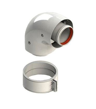 Отвод коаксиальный Stout d60100 мм 90 комплект 4185₽