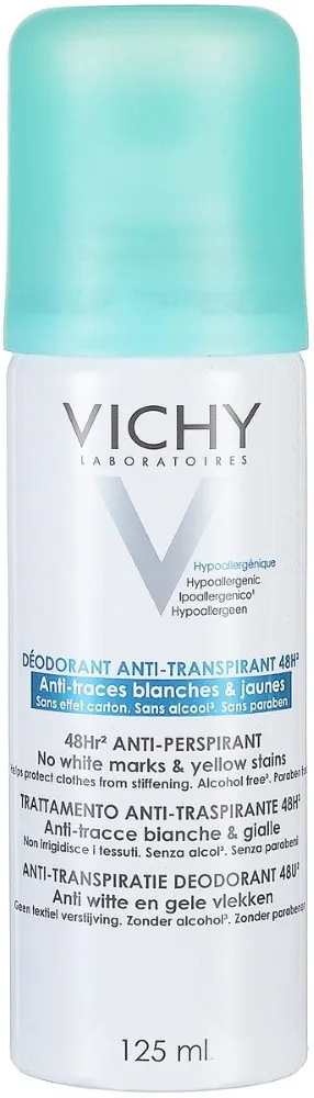 Дезодорант-антиперспирант Vichy 48 часов против белых и желтых пятен, 125мл