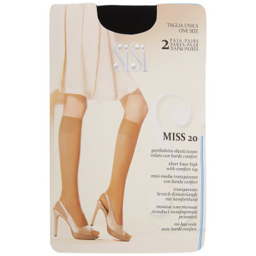 Гольфы Sisi Miss 20 den nero 2 пары