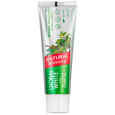 Зубная паста Global White Natural Whitening отбеливающая 100 г