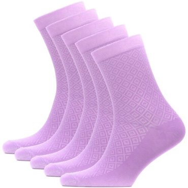 Носки женские с пикотом HOSIERY 75218 р 23-25 (36-39 размер ноги) сиреневый 5 пар