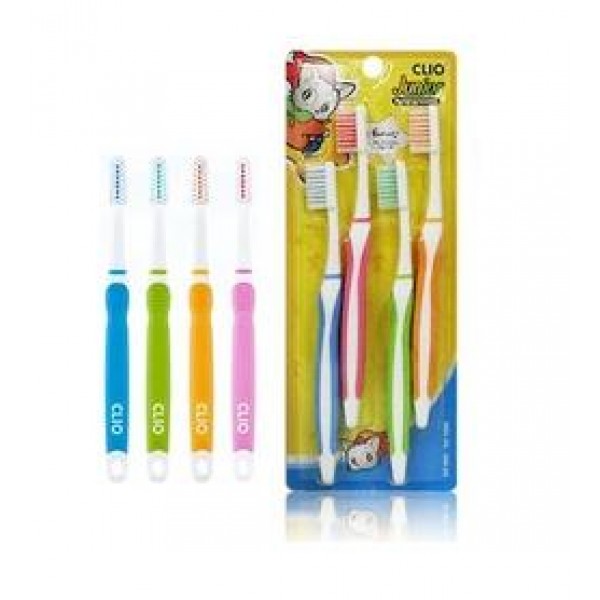 набор зубных щеток clio new junior clio normal toothbrush 4