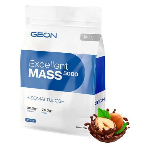 Гейнер GEON Excellent Mass 5000, порошок, 2.72кг, лесной орех, шоколад