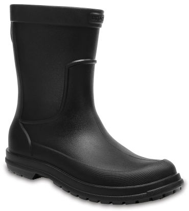 Резиновые сапоги мужские CROCS Men's AllCast Rain Boot Black/Black (Черный) арт. 204862