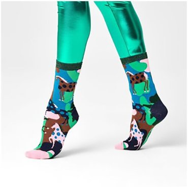 Женские носки Hysteria Jasmine Ankle Sock - Green/Pink 39-41