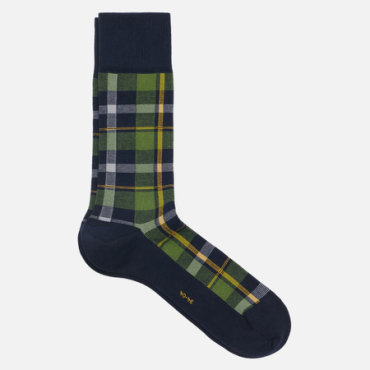Носки Burlington Heritage Check, цвет зелёный, размер 40-46 EU
