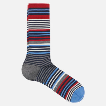 Носки Burlington Stripe Pattern, цвет синий, размер 40-46 EU