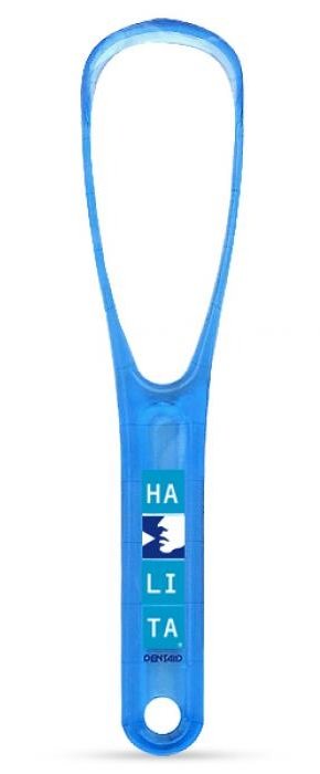 DENTAID Скребок для полости рта в твердой упаковке Halita Tongue Cleaner