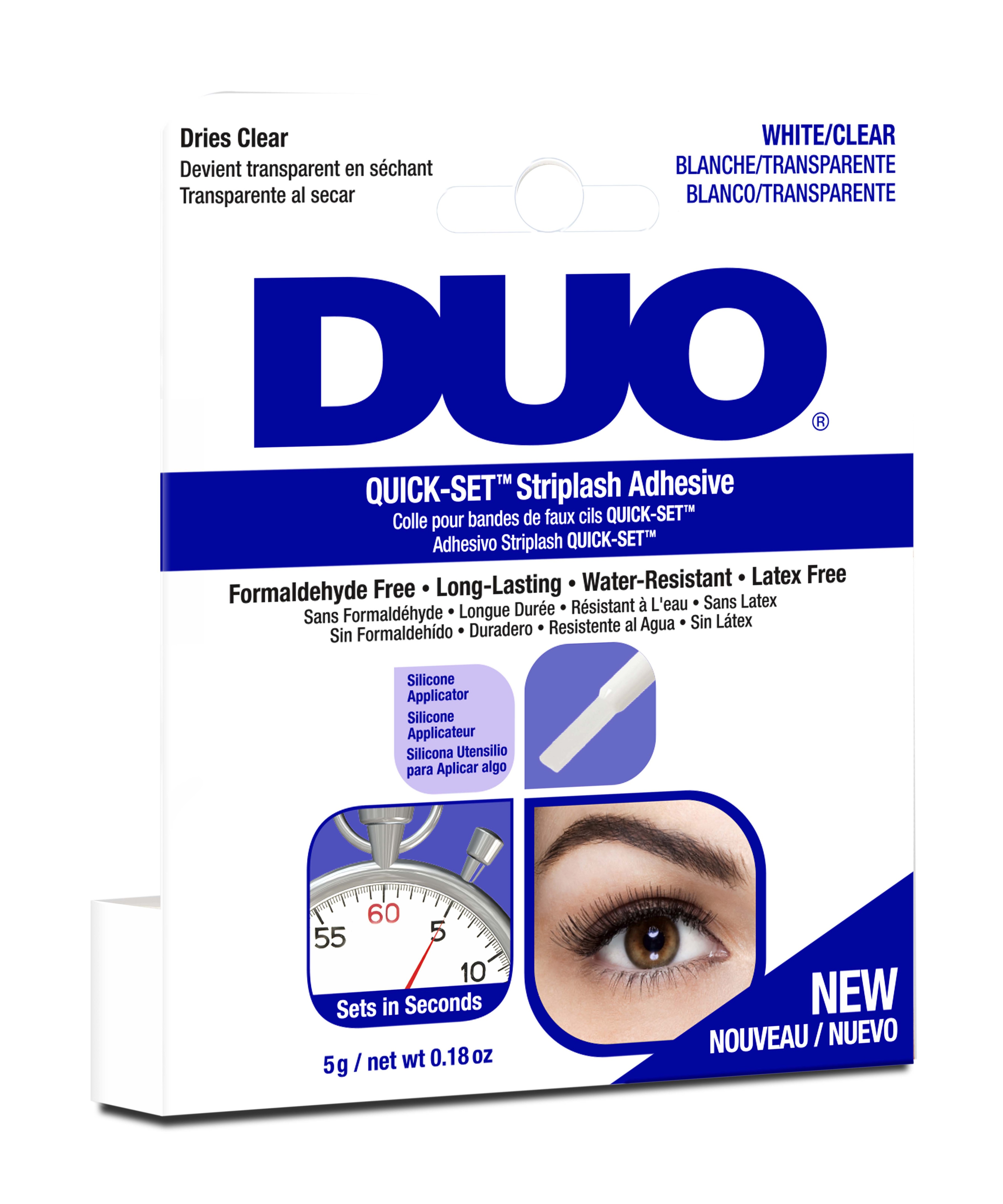 DUO Клей для накладных ресниц, быстрая фиксация, прозрачный / Duo quick-set Striplash Adhesive Clear 5 г