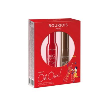 BOURJOIS Набор подарочный тушь для ресниц Big Lashes и тушь для бровей Brow Fiber