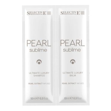 SELECTIVE PROFESSIONAL Набор для волос (шампунь 10 мл + бальзам 10 мл) PEARL SUBLIME ULTIMATE LUXURY