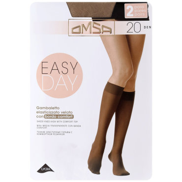 Гольфы Omsa Gambaletto Easy Day Caramello размер 3/4 20 den 2 пары