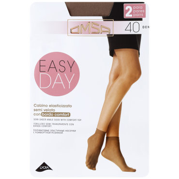 Носки женские Omsa Calzino Easy Day Caramello 40 den 2 пары