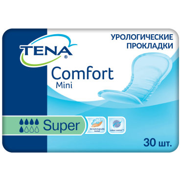 Прокладки урологические Tena Comfort Mini Super 30 штук