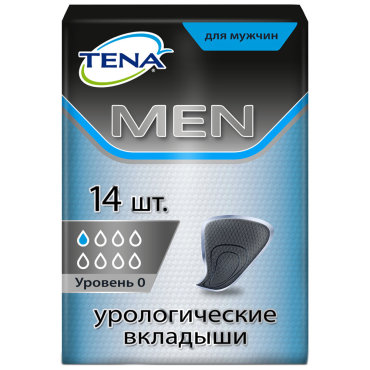 Прокладки урологические для мужчин Tena Men Extra Light 14 штук