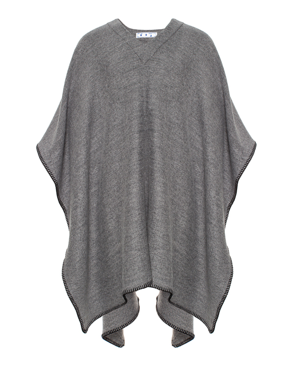 пончо Off-White OMBC003F20FAB0040510 UNI серый