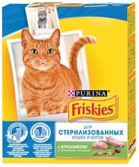 Корм для стерилизованных кошек кролик и овощи Фрискис 300г
