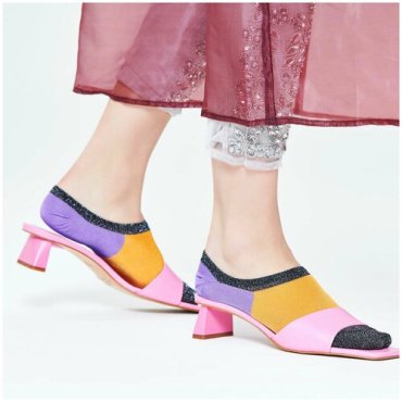 Носки для девушек Hysteria Isa Invisible Sneaker Sock - Grey/Yellow/Purple 36-38