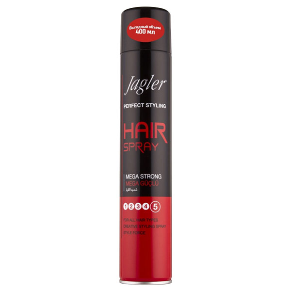 Лак для волос Jagler Hair Spray Mega Strong для волос 400 мл