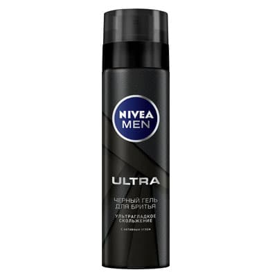 Черный гель для бритья ультра Nivea 200 мл