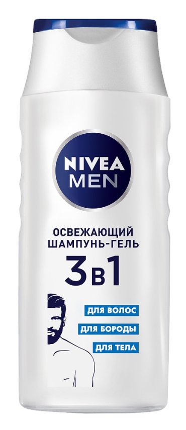 Шампунь-гель Nivea Men "Освежающий" 3 в 1, 250мл