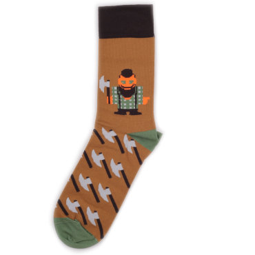 Носки унисекс St.Friday Socks BH_LumberjackBrown разноцветные 42-46