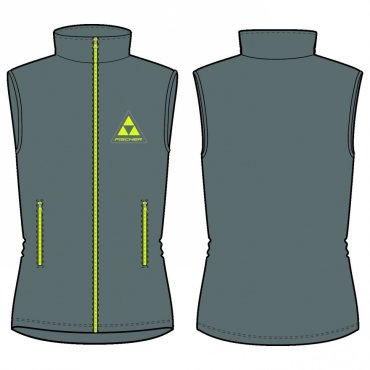Женский промо-жилет Fischer Fleece, серый, 2018-19 (Размер: L)