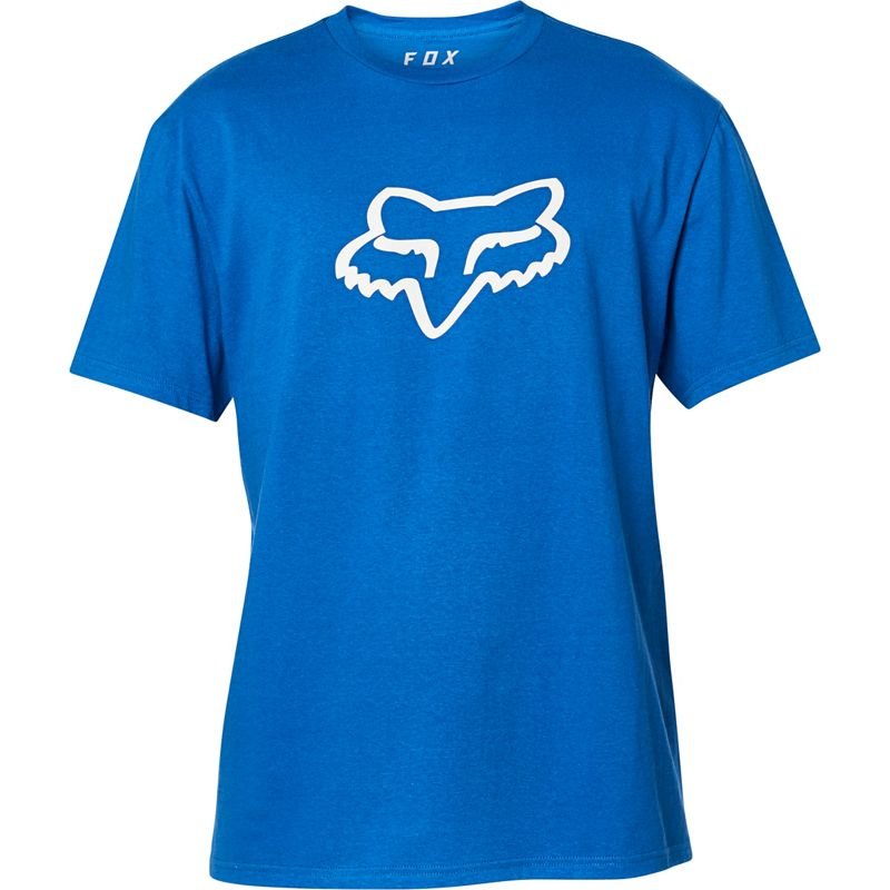 Футболка велосипедная Fox Legacy Fox Head SS Tee, Royal Blue, 2020 (Размер: M )