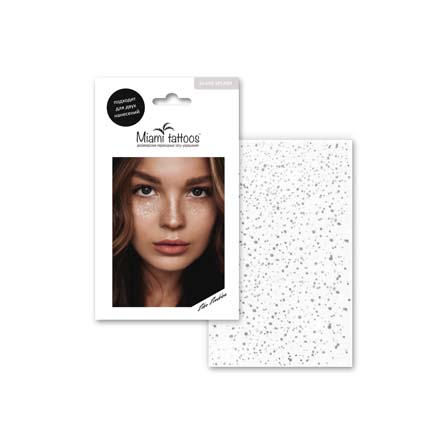 Miami Tattoos, Переводные тату-веснушки Silver Splash