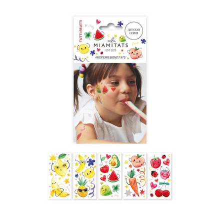 Miami Tattoos, Набор переводных тату Tutti Frutti