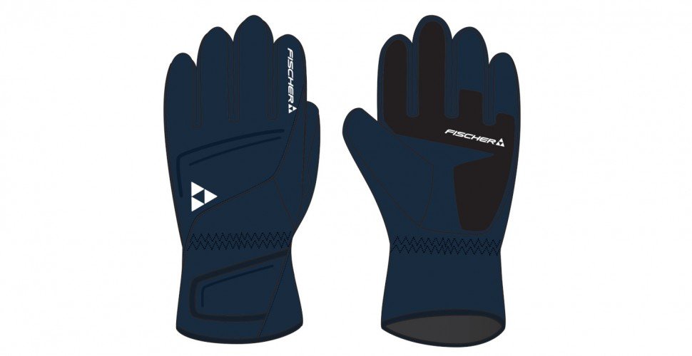 Перчатки Fischer Micro, унисекс, navy( синий), 2018-19 (Размер: 8)