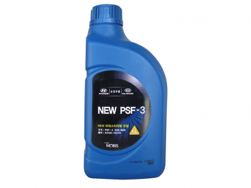 Жидкость гидроусилителя руля HYUNDAI PSF-3 SAE 80W красная 1 л