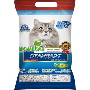 Наполнитель HomeCat Standart Cat Litter Стандарт комкующийся наполнитель для кошек 6л (2253569)